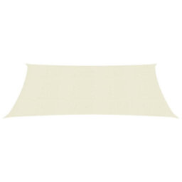 Berkfield Sunshade Sail 160 G/m2 Cream 3X4 M Hdpe - thumbnail 2