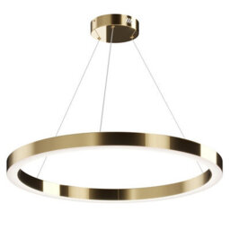 Luminosa Lighting Luminosa Maytoni Saturno Modern Integrated Led Pendant Ceiling Light Brass, 4200Lm, 4000K - thumbnail 3