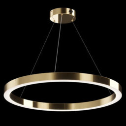 Luminosa Lighting Luminosa Maytoni Saturno Modern Integrated Led Pendant Ceiling Light Brass, 4200Lm, 4000K - thumbnail 2