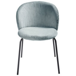 Beliani Set Of 2 Dining Chairs Miles Corduroy Light Blue - thumbnail 6