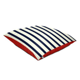 rucomfy Beanbags Rucomfy Indoor Or Outdoor Nautical Stripe Floor Cushion Bean Bag  Large Navy Garden Seat - thumbnail 2