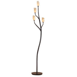 Luminosa Lighting Luminosa Forest Floor Lamp 4 Light G9, Brown/black Oxide, Not Led/cfl Compatible