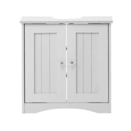 White Bathroom Under Sink Cabinet Basin Storage Cupboard Vanity Unit Furniture - thumbnail 5