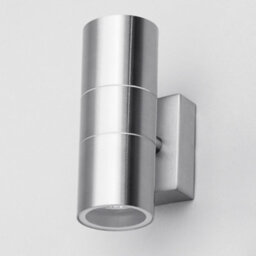 Litecraft Pack Of 4 Kenn Stainless Steel Up And Down Outdoor Ip44 Wall Lights - thumbnail 4