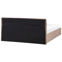 Beliani Ottoman Bed Boucle Orbey 160 X 200 Cm (Eu King Size) Brown - thumbnail 9