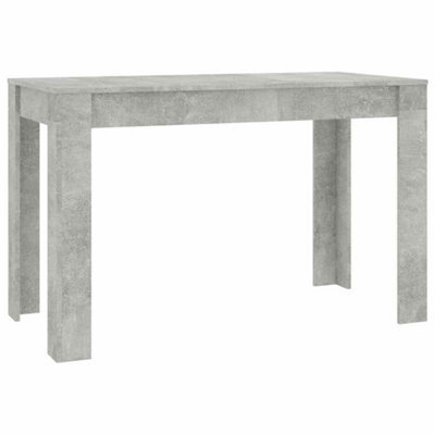 Berkfield Durable Dining Table Concrete Grey 120X60X76 Cm Engineered Wood - image 1