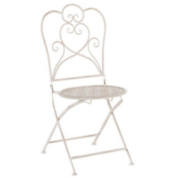 Beliani Bistro Set Folding Trieste Metal Light Beige - thumbnail 6