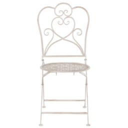 Beliani Bistro Set Folding Trieste Metal Light Beige - thumbnail 7