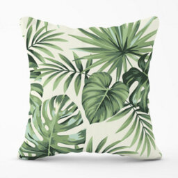 Warren Reed Designer Exotic Palm Leaves Outdoor Cushion 45Cm X 45Cm - thumbnail 1