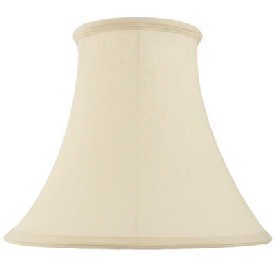 "18"" Round Bell Handmade Lamp Shade Cream Fabric Classic Table Light Bulb Cover" - image 1