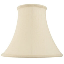 "18"" Round Bell Handmade Lamp Shade Cream Fabric Classic Table Light Bulb Cover"