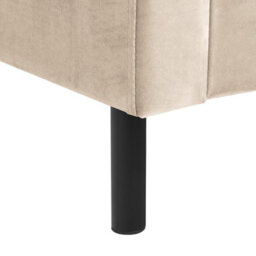 Beliani Bed Velvet Villette 160 X 200 Cm (Eu King Size) Beige - thumbnail 9
