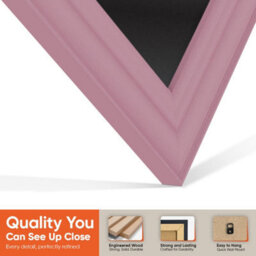 "AK Frames 25X17"" Pink Classic Vinyl Record Frame With Black Mount For 12 Inch Lp Cover & Disc - Overlapped Design" - thumbnail 3