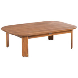 Beliani Garden Coffee Table Talsano 120 Cm 80 Cm Acacia Wood Brown - thumbnail 1
