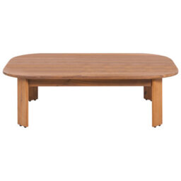 Beliani Garden Coffee Table Talsano 120 Cm 80 Cm Acacia Wood Brown - thumbnail 4