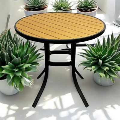 Garden Dining Table, 80 Cm Round Polywood Garden Table, Garden Dining Tables Be Furniture - image 1