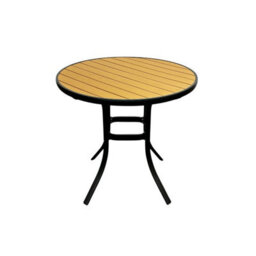 Garden Dining Table, 80 Cm Round Polywood Garden Table, Garden Dining Tables Be Furniture - thumbnail 2