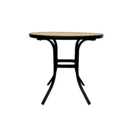 Garden Dining Table, 80 Cm Round Polywood Garden Table, Garden Dining Tables Be Furniture - thumbnail 3