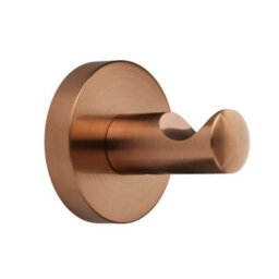 Homestylestore Brushed Copper Bathroom Single Wall Mounted Bath Robe Towel Hook Holder