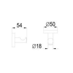Homestylestore Brushed Copper Bathroom Single Wall Mounted Bath Robe Towel Hook Holder - thumbnail 2