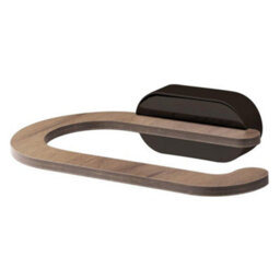 Bisk Matte Black/brown Toilet Roll Holder Hanger Wall Mounted Wc Bathroom Accessories