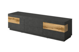 Arte Silke Tv Cabinet - Contemporary Handle-Free Design In High-Quality Laminated Board - W2060mm X H540mm X D500mm