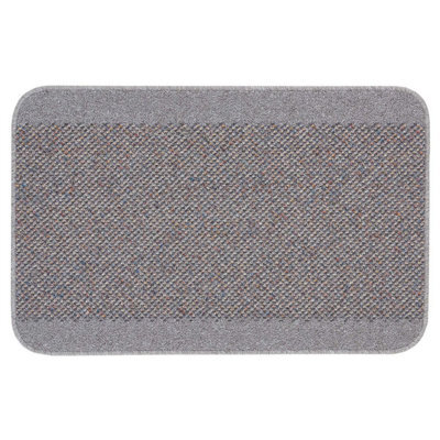 Grey Modern Plain Stain-Resistant Mat For Living Room, Utility Room, Dining Room, Bathroom & Kitchen -67Cm X 200Cm (Runner) - image 1