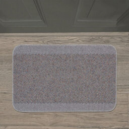 Grey Modern Plain Stain-Resistant Mat For Living Room, Utility Room, Dining Room, Bathroom & Kitchen -67Cm X 200Cm (Runner) - thumbnail 2