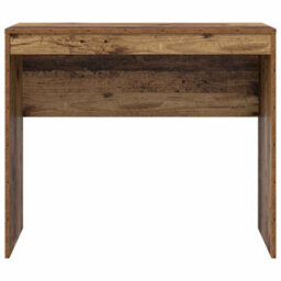 Berkfield Writing Desk Old Wood Engineered Wood 90 X 40 X 76 Cm Durable - thumbnail 4