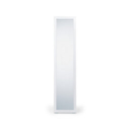 Julian Bowen Fresco White Storage Mirror With Shevles, Wood Frame, Rectangular, Full Length, Freestanding, 155 X 36 X 36Cm - thumbnail 4