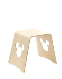 Disney Mickey Bentwood U Stool For Children, Natural Finish, W52 X D40.5 X H45Cm - thumbnail 1