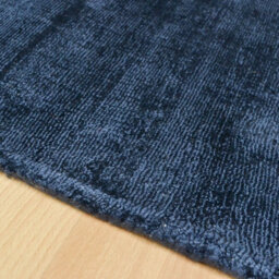 Blue Handmade , Luxurious , Modern , Plain Easy To Clean Viscose Rug For Living Room, Bedroom - 200Cm X 290Cm - thumbnail 3