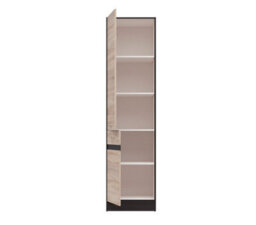 Impact Furniture Kitchen Larder Unit Pantry 500mm Cabinet Tall Storage Cupboard Left Door Wenge And Light Oak Effect Junona - thumbnail 4