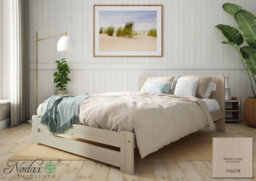 Nodax Durable & Eco-Finish Colour Wooden Bed Frame With Woodstain Finish - F1 Aurora Bed Frame 4Ft (Desert Grey) - thumbnail 1