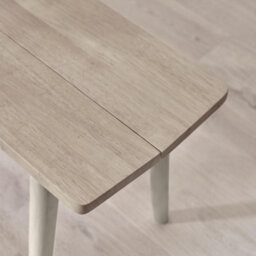Furniturebox Uk Lynton Small White & Light Grey Wooden Dining Table & 2 Benches - thumbnail 9