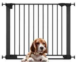 Bettacare Safestep Dog Gate, Black, 89Cm - 96Cm, Extra Low Walkthough, 74Cm Extra Wide Doorway, One Piece Extra Wide Pet Gate - thumbnail 1