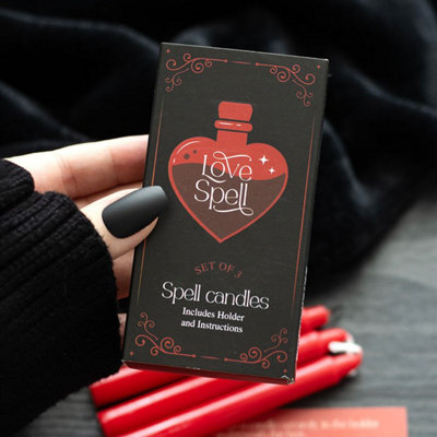 Set Of 3 Love Spell Candles For Attraction & Romance - image 1