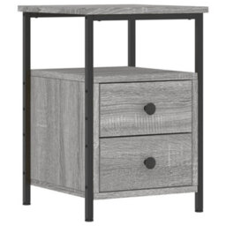 Berkfield Bedside Cabinets 2 Pcs Grey Sonoma 34X35.5X50 Cm Engineered Wood - thumbnail 5