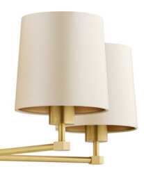 Luminosa Lighting Luminosa Princeton Multi Arm Pendant Ceiling 5 Light Beige (Gold Inside), Brushed Brass - thumbnail 5