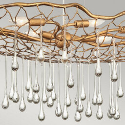 Luminosa Lighting Elstead Lisa Mcdennon By Hinkley Laguna 8 Light Pendant Light Burnished Gold - thumbnail 3