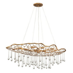 Luminosa Lighting Elstead Lisa Mcdennon By Hinkley Laguna 8 Light Pendant Light Burnished Gold - thumbnail 1