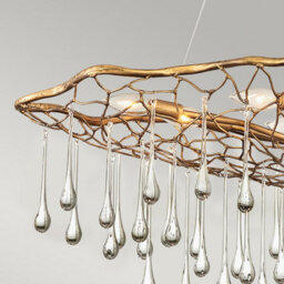 Luminosa Lighting Elstead Lisa Mcdennon By Hinkley Laguna 8 Light Pendant Light Burnished Gold - thumbnail 4