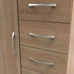 Hampshire Childrens Wardrobe In Bardolino Oak (Ready Assembled) - thumbnail 4