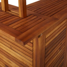 Berkfield Outdoor Bar Table With Rooftop 122X106X217 Cm Solid Acacia Wood - thumbnail 7