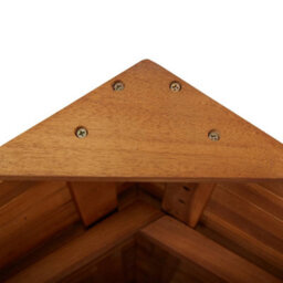 Berkfield Outdoor Bar Table With Rooftop 122X106X217 Cm Solid Acacia Wood - thumbnail 8