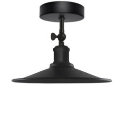 Vintage Ceiling Lights For Living Room Black Industrial 22Cm Adjustable Metal Semi Flush Mount Lighting Fixtures - thumbnail 8