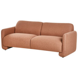 Beliani Sofa 3 Seater Saland Fabric Golden Brown - thumbnail 5