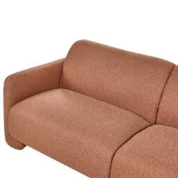 Beliani Sofa 3 Seater Saland Fabric Golden Brown - thumbnail 8