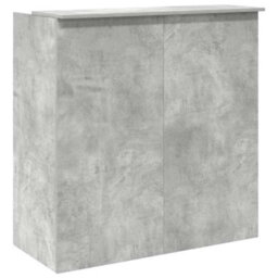 Berkfield Reception Desk Concrete Grey 100X50X103.5 Cm Engineered Wood - thumbnail 7