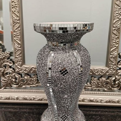 Biznest 30Cm Luxury Flower Vase Ceramic Flowers Pot Centerpiece Mirror Effect Home Table Birthday Wedding Gift (Vase 025)